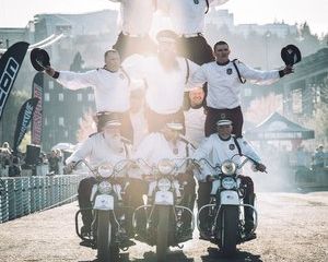 A Group Of Men On Motorcycles